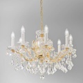 KOLARZ Maria Louise Lüster, Gold 24 kt, 8-flammig