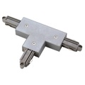 SLV T-Verbinder für 1-Phasen HV-Stromschiene, Schutzleiter links, silbergrau