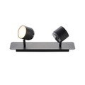 Lindby Marrie LED-Strahler, schwarz, 2-fl., Board