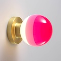 Marset, MARSET Dipping Light A2 LED-Wandlampe, orange/grau