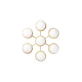 Nuura Liila Star Wandleuchte 7-flg gold/weiß-opal