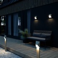 Nordlux Pontio Außenbeleuchtung Wandleuchte Aluminium Sanded | Geeignet für GU10