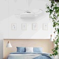 Deckenventilator Fanaway Fraser Leuchte, weiß/klar