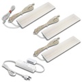 HERA, 3er Set LED Glas-Line Unterbauleuchte warmweiß