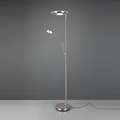 LED-Deckenfluter Barrie mit Leselicht nickel matt