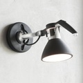 Luceplan, Luceplan Fortebraccio Wandspot Ø 11 cm, schwarz