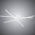 Weiße LED-Deckenlampe Tiriac m. Switchdim-Funktion