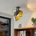Lindby Muriel, Deckenlampe, Halbkugel, dunkelgrau