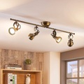 Lampenwelt.com, Längliche Deckenlampe Perseas, GU10 LED