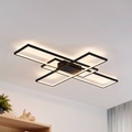 Lindby Tetson LED-Deckenleuchte, schwarz