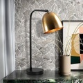 Home - Tischlampe - Schwarz und Gold