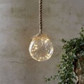 LED-Dekorationsleuchte Jutta, Glaskugel Ø 10 cm