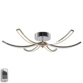 LED-Deckenleuchte Largo 91 cm 6-flg. chrom