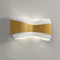 Selene, Edle Designer-Wandleuchte Ionica, Goldband