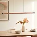 Rothfels Kiera LED-Hängelampe eiche/schwarz 138 cm