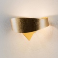 Selene, Goldene Designer-Wandleuchte Scudo