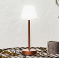 Lola Slim 30 Battery rose gold Outdoor-Tischleuchte Newgarden