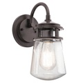Wandlampe Lyndon mit Glasschirm 28,6cm