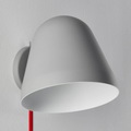 Nyta Tilt Wall Short Wandlampe Kabel rot, grau