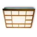 Domus, Quadratische LED-Deckenleuchte Kioto 13, Buche