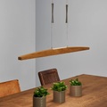 HerzBlut Arco LED-Hängelampe Klick&Dim Eiche geölt