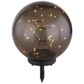 LED-Solarleuchte Kugel rauchfarben, Ø 25 cm