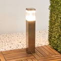 Sockellampe Baily mit LEDs, Edelstahl
