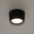 Anbau-Downlight Livia Ø16cm CCT schwarz/frosted