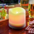 Weiße LED-Solarkerze Candle Light