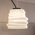 Karman Bibendum LED-Hängeleuchte, Ø 15 cm, weiß