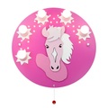 Elobra, Deckenleuchte Pony in Rosa-Pink, fünfflammig