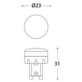 LED-Lampe G9, 1,7 W, 170 lm, 3.000 K
