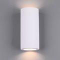 Wandlampe Zazou aus Gips, zweiflammig