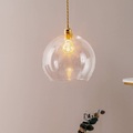 Ebb & Flow-Rowan Lampe Ø28cm, Klar/Messing