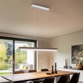 Rothfels Keijo LED-Hängelampe nickel/nuss 103 cm