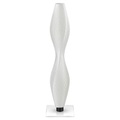 LED-Stehleuchte Flechtwerk Lava, 75cm, weiß