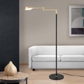 Orion, LED-Stehlampe Boston, Touch-Dimmer schwarz/messing