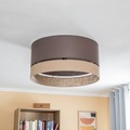 Euluna Levo Deckenleuchte, Ø 60 cm, jute/erdbraun