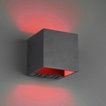 Trio WiZ Figo LED-Wandleuchte, schwarz matt