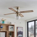 STARLUNA, Starluna Rakan Deckenventilator Holzflügel messing