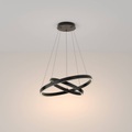 Maytoni Rim Hängelampe 830 2 Ringe Ø 60 cm schwarz