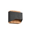 LED-Wandleuchte Arino, schwarz, Breite 12,2 cm