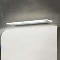 LED-Wandlampe Skinny mit IP44 in Alu glänzend