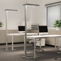 ARCCHIO, Arcchio Bertram LED-Büro-Stehlampe, Sensor CCT