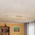 Quitani Talon LED-Deckenlampe 2fl alu/natur eloxal
