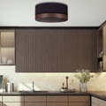 Euluna Levo Deckenlampe Ø60cm eiche dunkel/schwarz