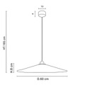 MARKET SET Sonia Laudet Hängelampe Ø 60cm massala
