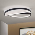 LED-Deckenlampe Olga, schwarz/weiß