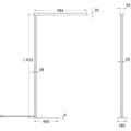 BRUMBERG Peria LED-Stehleuchte mit Indirektanteil