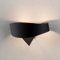 Selene, Schwarze Designer-Wandleuchte Scudo